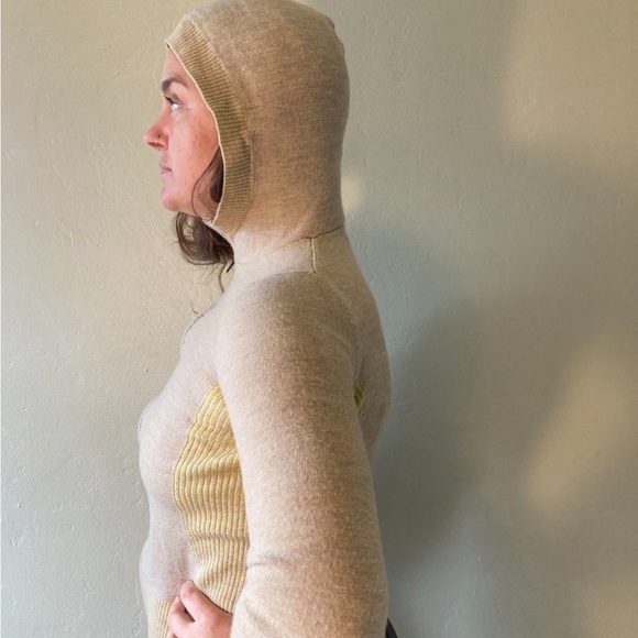 PATAGONIA Full Zip Jacket Cardigan Sweater with hood merino wool Size Small S - Picture 3 of 12